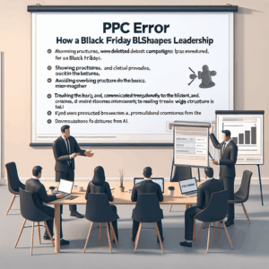 Erreur PPC: comment une bourde Black Friday forge le leadership