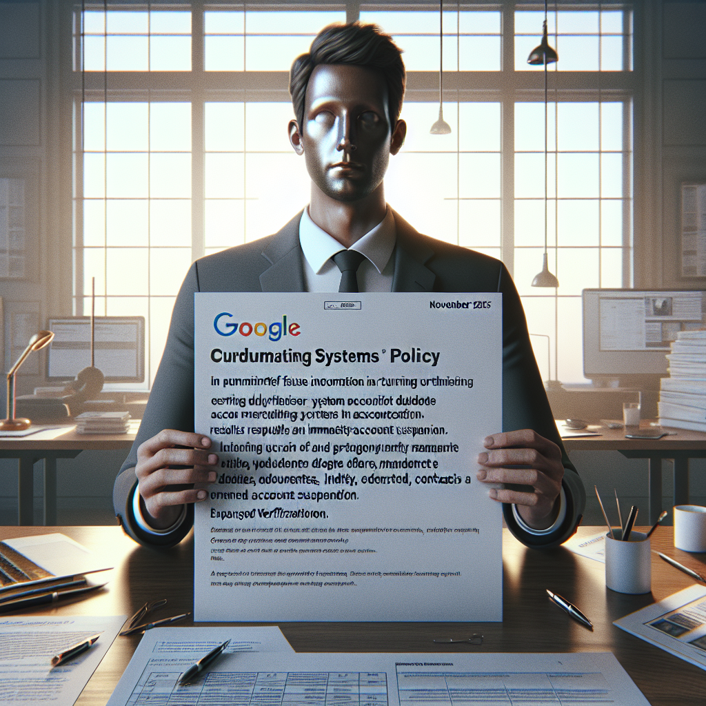 Vérification annonceur : Google suspend pour fausses informations