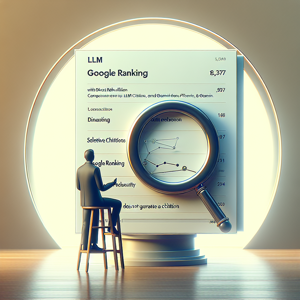 Citations LLM vs classements Google : ce que révèle l'étude