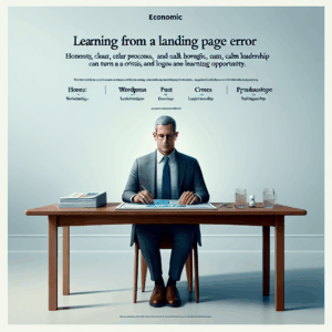 Erreur de landing page: honnêteté, processus et leadership