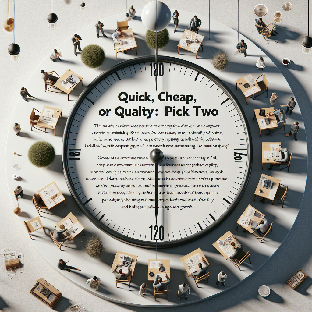 Compromis SEO : temps, coût et qualité pour des gains durables