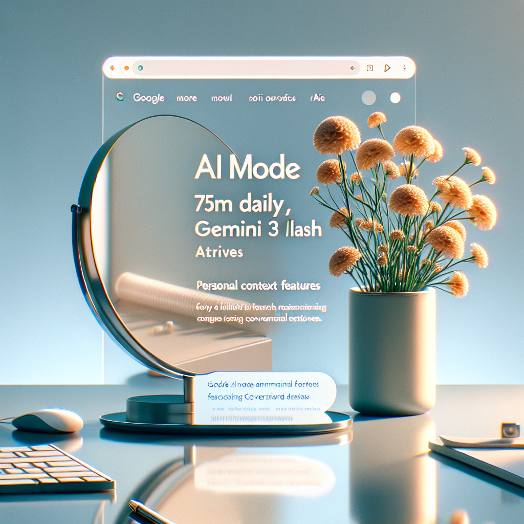 Mode IA: 75 M d’utilisateurs, Gemini 3 Flash débarque