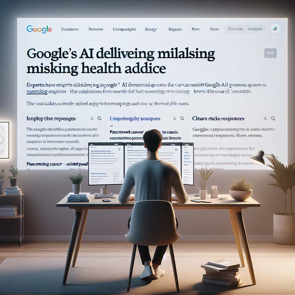 Google IA : The Guardian dénonce des conseils santé trompeurs