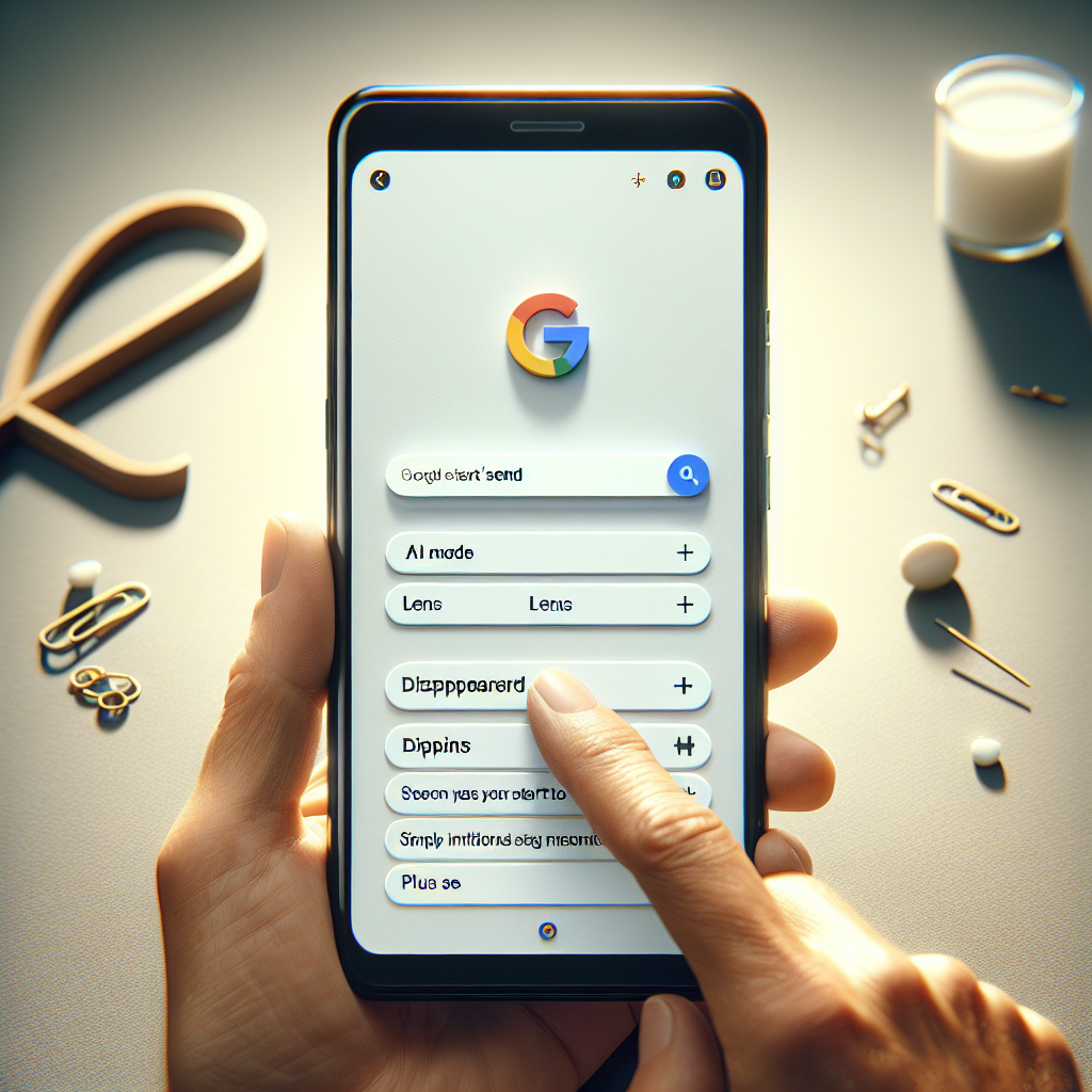Google teste un bouton Envoyer: l'IA disparaît à la saisie