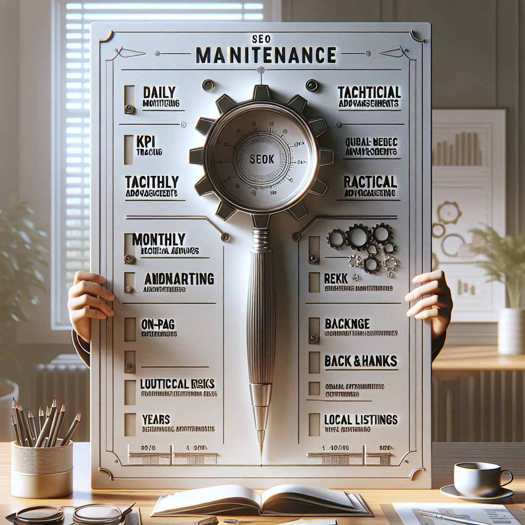 Maintenance SEO : la checklist essentielle toute l’année