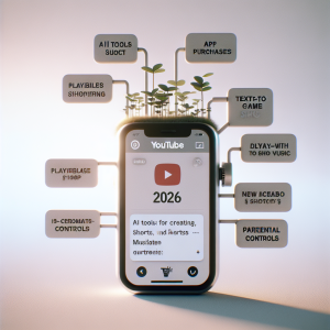 YouTube 2026: outils IA, achats in-app et nouveautés Shorts