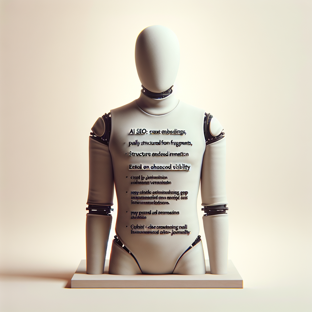 SEO IA : extraction, embeddings et structure pour gagner en visibilité
