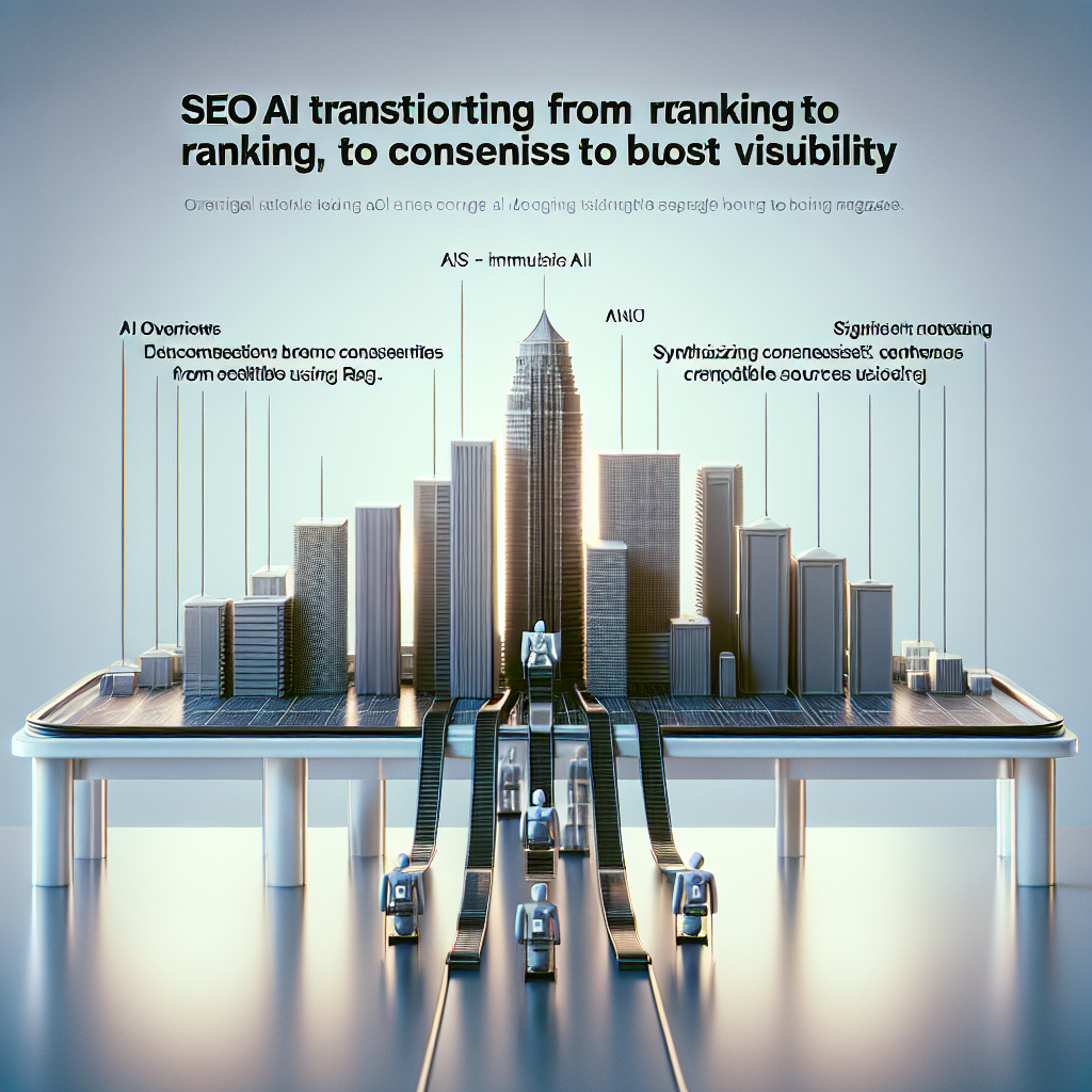 SEO IA : passer du classement au consensus pour doper la visibilité