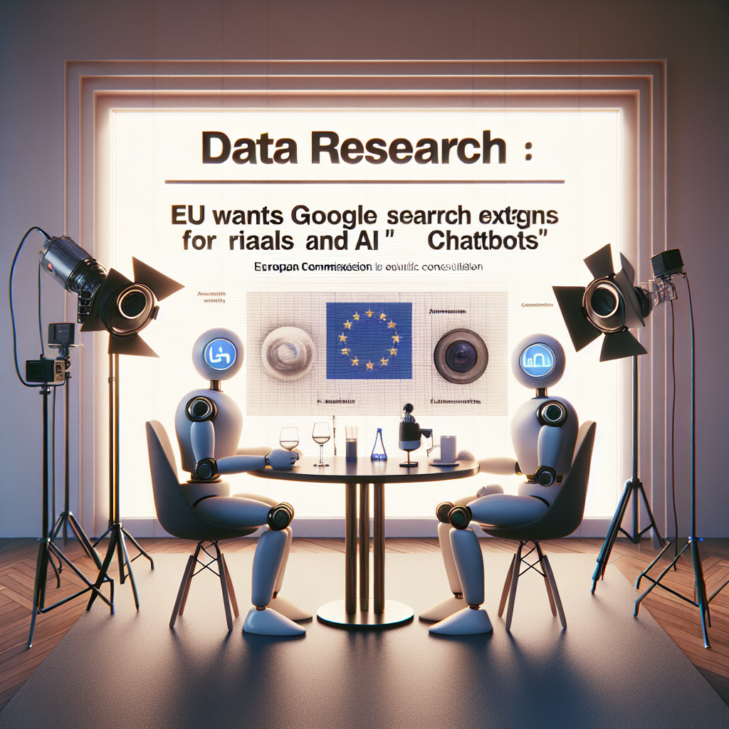 Données recherche: l’UE veut que Google les partage avec ses rivaux et des chatbots IA