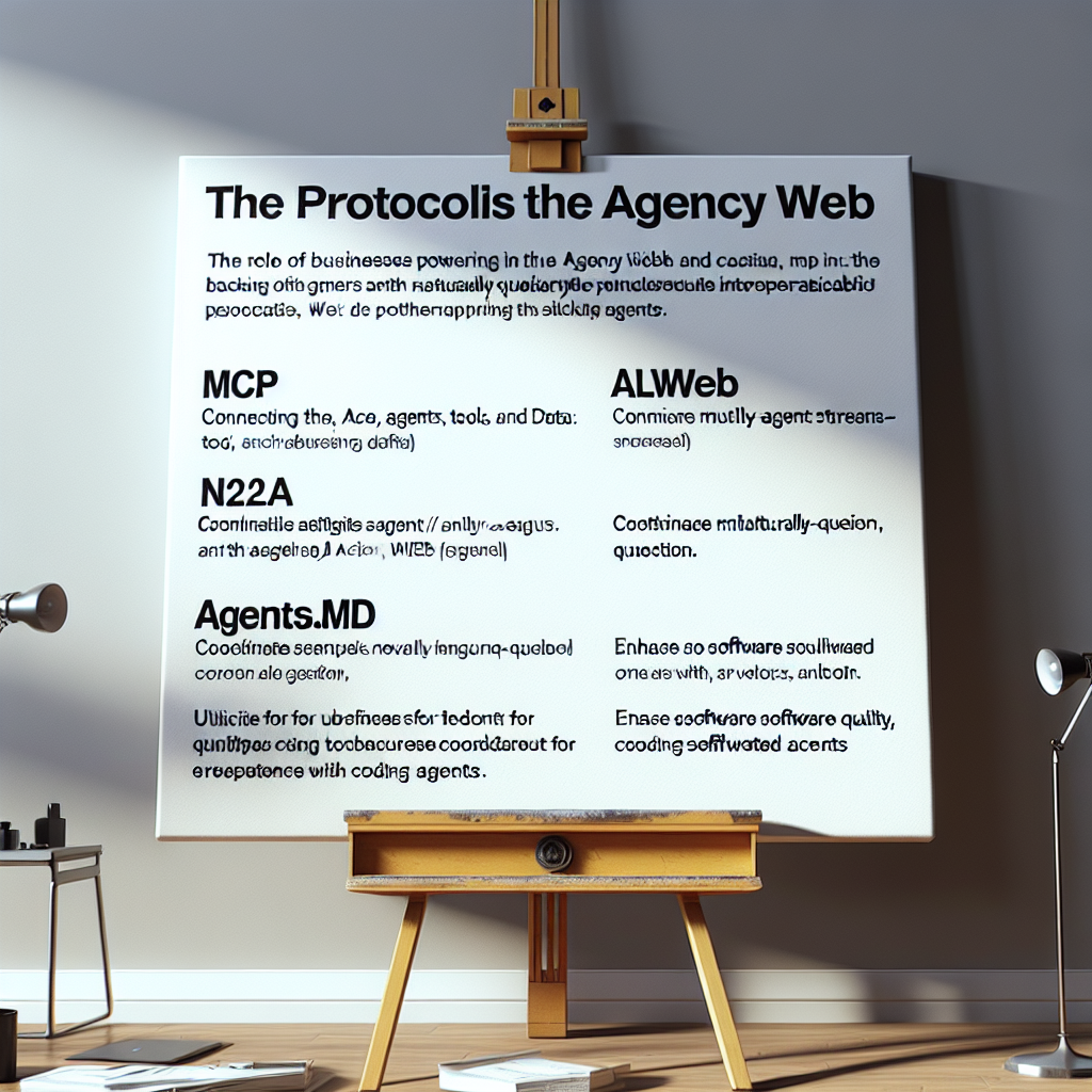 Les protocoles qui propulsent le web agentique: MCP, A2A, NLWeb, AGENTS.md