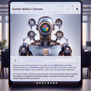 Chrome Skills transforme vos prompts Gemini en workflows réutilisables