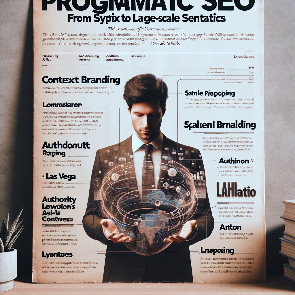 SEO programmatique: de la syntaxe à la sémantique à grande échelle