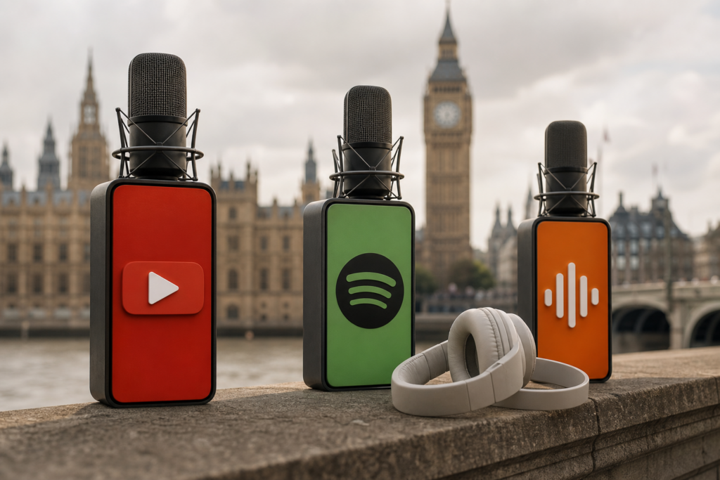 YouTube podcasts dépasse Spotify: numéro 1 au Royaume-Uni